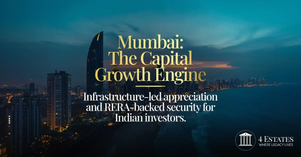 umbai luxury real estate capital growth engine sea-facing skyline RERA-backed investment by 4 Estates Realtors