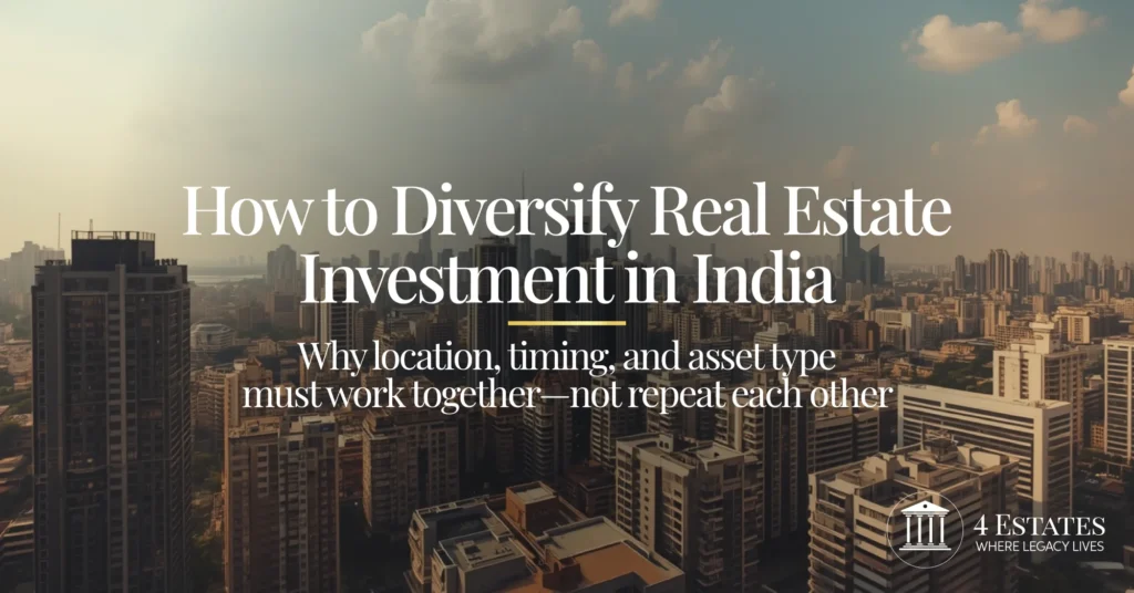 How to diversify real estate investment in India — why location timing and asset type must work together by 4 Estates