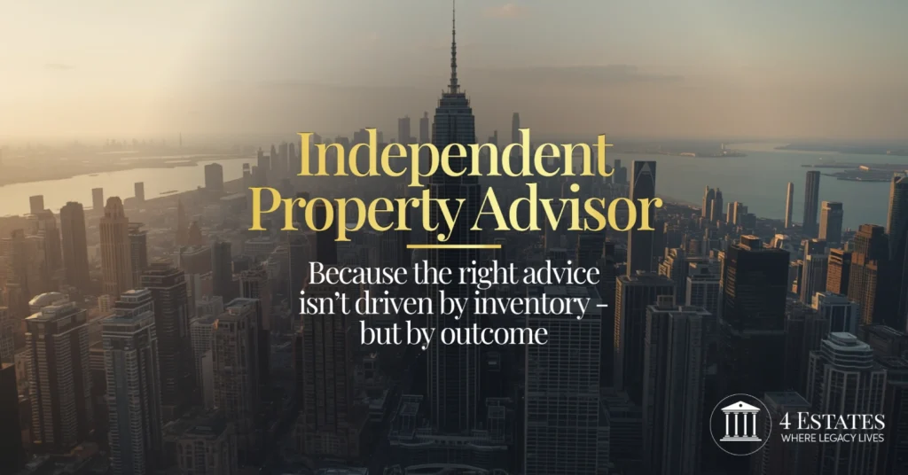 independent property advisor outcome-driven not inventory-driven 4 Estates Realtors Private Office India UAE UK