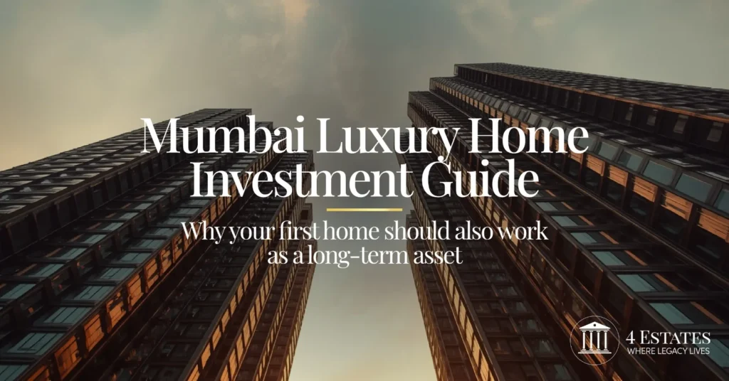 Mumbai luxury home investment guide — why your first home must work as a long-term asset, 4 Estates Realtors