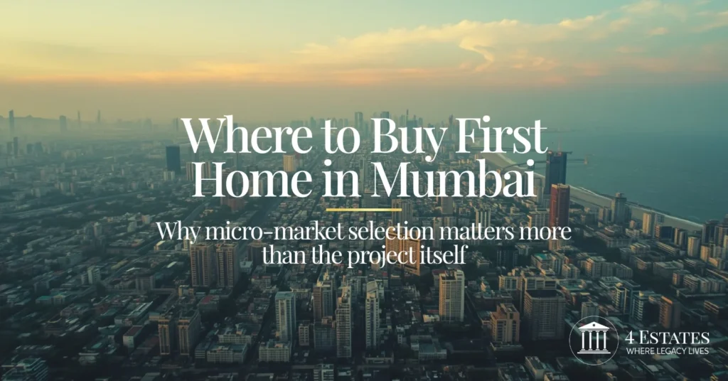Where to buy your first luxury home in Mumbai — micro-market selection guide for HNI couples by 4 Estates Realtors