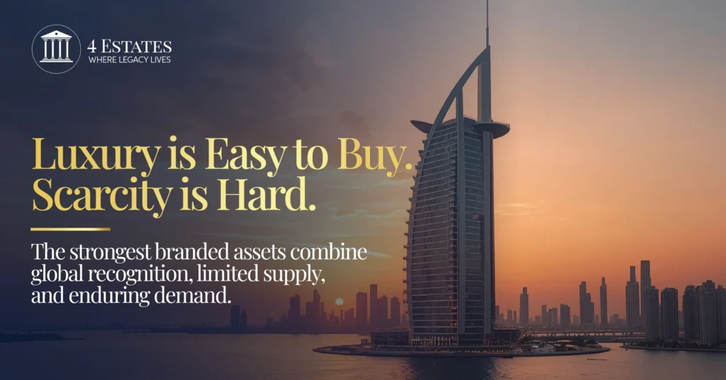 Branded residences in Dubai: a five-star hotel-branded lobby and service standards, advisory by 4 Estates
