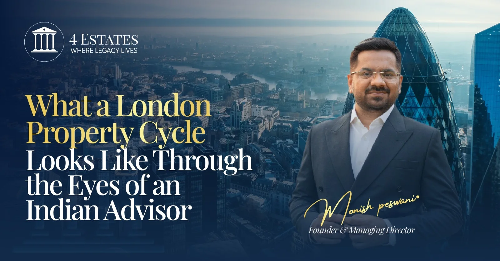 London property cycle skyline view for Indian investors and NRIs | 4 Estates