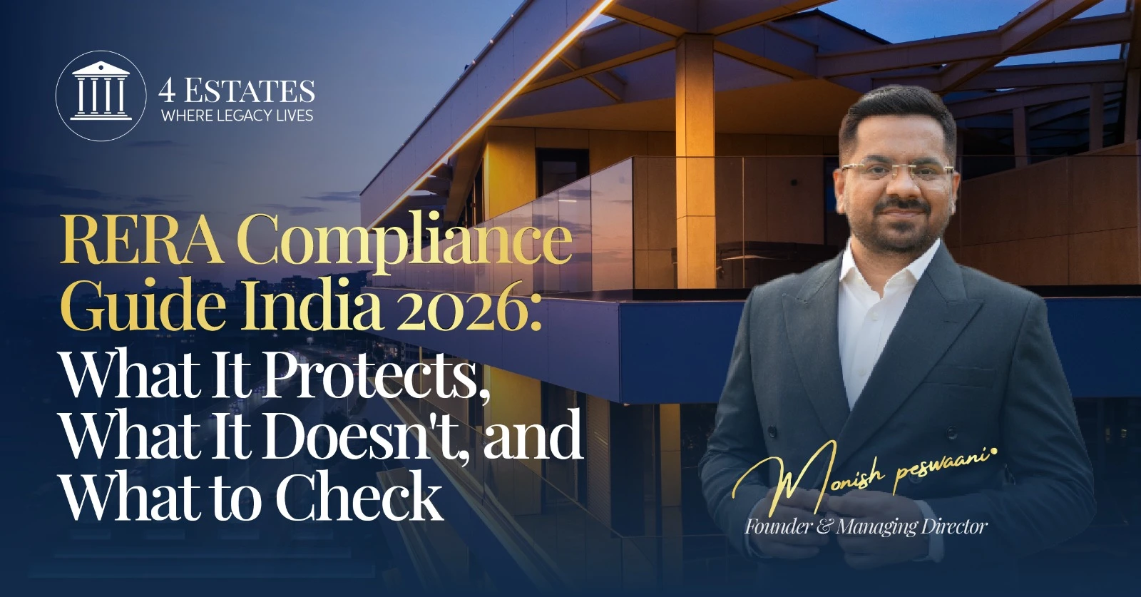 RERA compliance guide India — property documents and registration checklist review, 4 Estates Mumbai